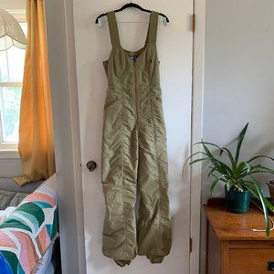 Vintage Serac Ski Bibs Khaki
